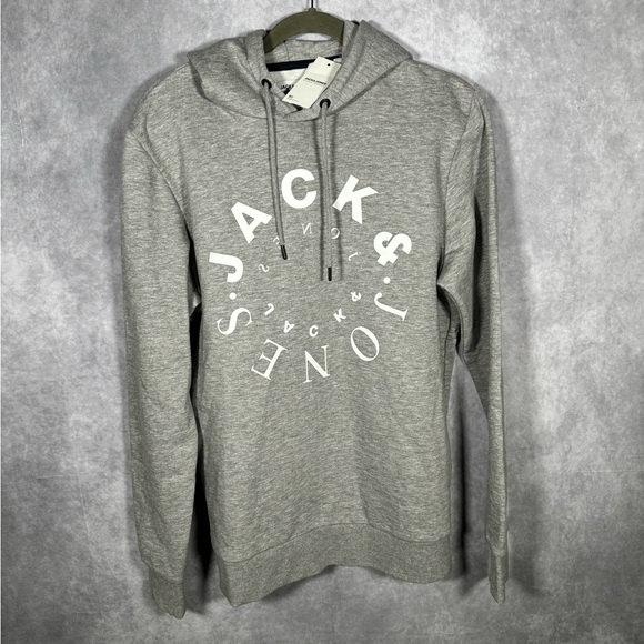 New Jack & Jones Hoodie Grey, Size Large! - Picture 1 of 2